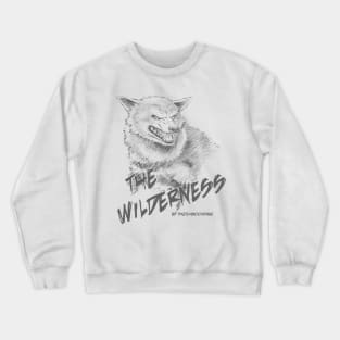 Wolf, The Wilderness- Gray Design Crewneck Sweatshirt